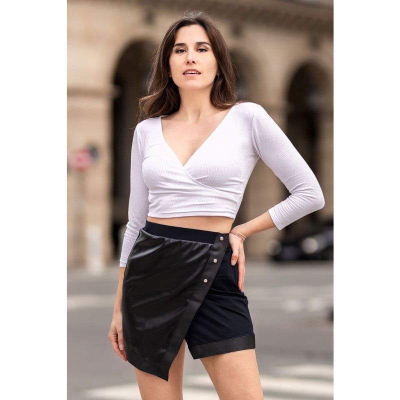 Mia Black Short Skirt - Skirts & Shorts