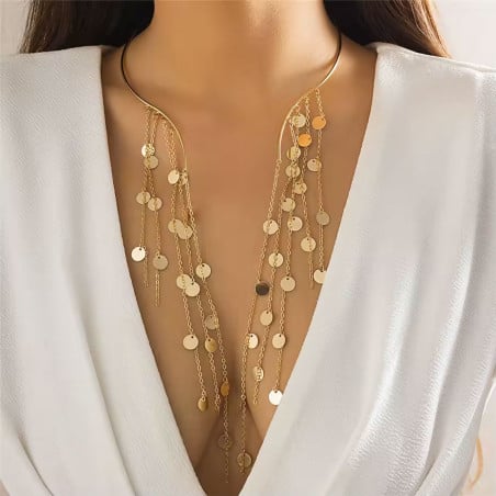 Golden Rain Neckline Necklace - All our products