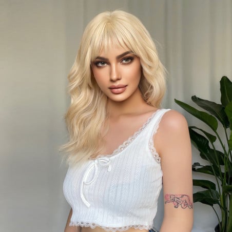 Perruque blonde platine Hope - Perruques pour travestis