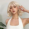 Perruque blonde platine Margaret - Perruques pour travestis Perruque blonde platine Margaret - Perruques pour travestis