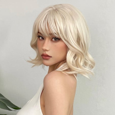 Perruque blonde platine Margaret - Perruques pour travestis