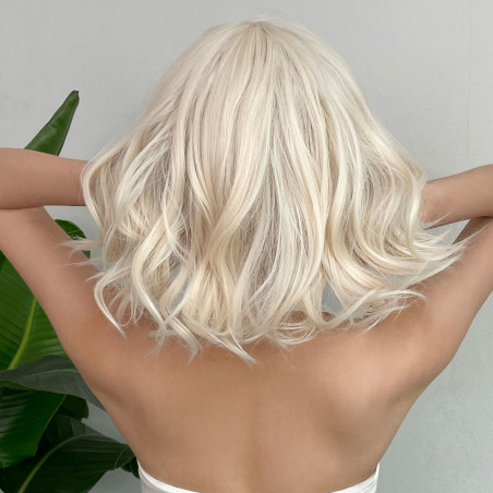 Perruque blonde platine Margaret - Perruques pour travestis Perruque blonde platine Margaret - Perruques pour travestis