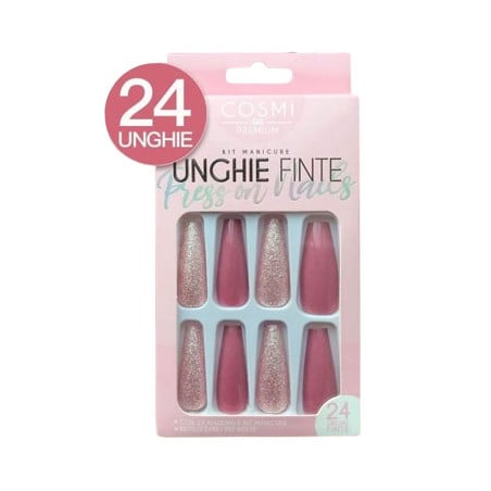 Faux ongles autocollants Note de Rose - Faux Ongles pour travestis Faux ongles autocollants Note de Rose - Faux Ongles pour travestis