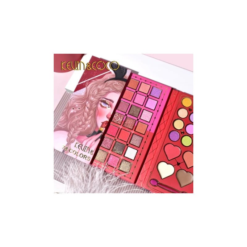 Palette 74 couleurs Magic Glam - Yeux