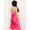 Robe satinée à col bénitier et bretelles - Robes pour travestis Robe satinée à col bénitier et bretelles - Robes pour travestis