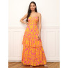 Floral Ruffled Flared Dress - Dresses Floral Ruffled Flared Dress - Dresses