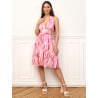 Zebra Print Flared Dress - Dresses Zebra Print Flared Dress - Dresses