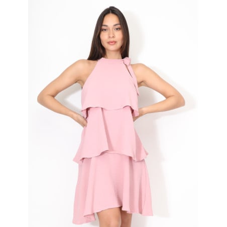 Robe à volants et nœud - Robes pour travestis