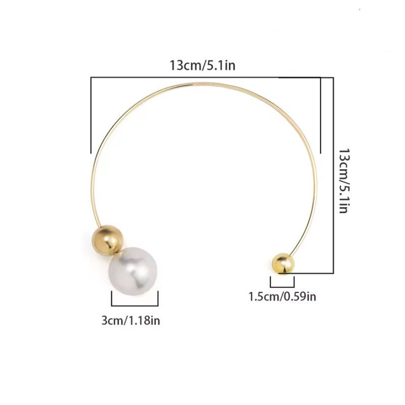 Collier jonc et perle - Necklaces