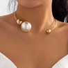 Collier jonc et perle - Colliers pour travestis Collier jonc et perle - Colliers pour travestis