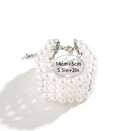 Bracelet manchette en perles - Bracelets pour travestis