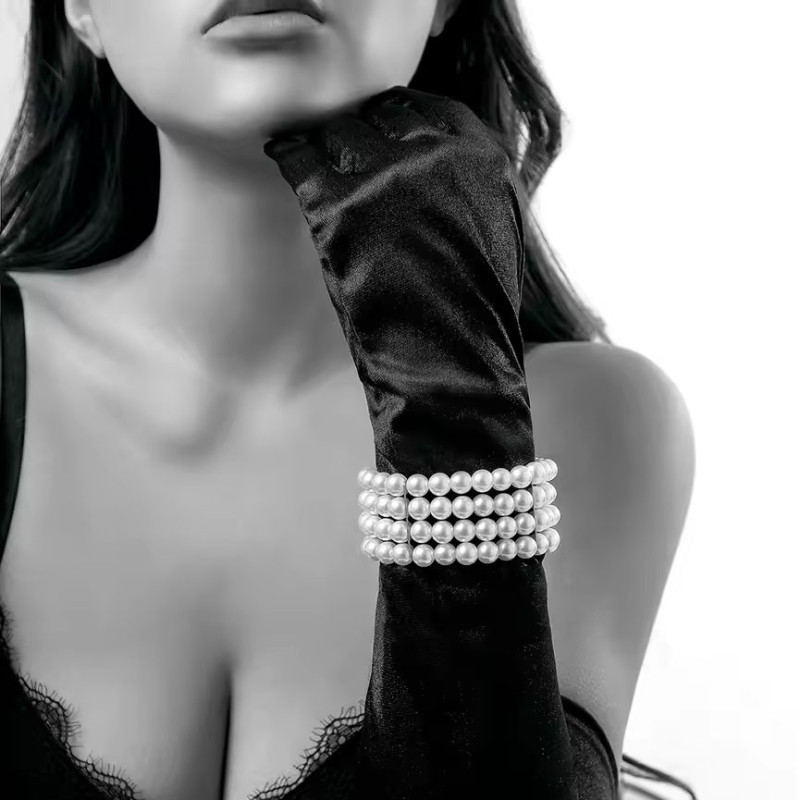 Bracelet manchette en perles - Stretch bracelets