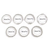 Silver Beaded Multiple Bracelet - Stretch bracelets Silver Beaded Multiple Bracelet - Stretch bracelets