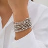 Bracelet multiple perles argentées - Bracelets pour travestis Bracelet multiple perles argentées - Bracelets pour travestis
