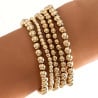 Bracelet multiple perles dorées - Bracelets pour travestis Bracelet multiple perles dorées - Bracelets pour travestis