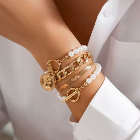 Bracelet bohème 4 pièces - Bracelets pour travestis Bracelet bohème 4 pièces - Bracelets pour travestis