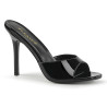 Black Patent Heeled Mules - Shoes Black Patent Heeled Mules - Shoes