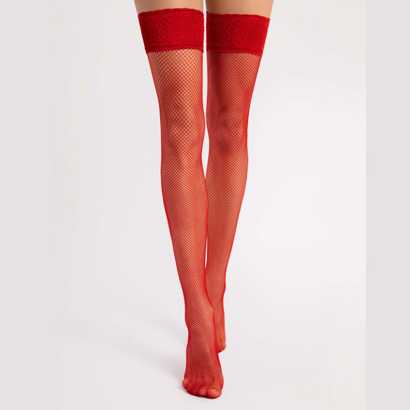 Red Liza Stockings - Tights & Stockings for cross-dressers