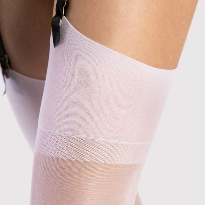 Infini White Stockings - Tights & Stockings for cross-dressers