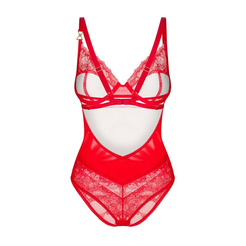 Aliosa Red Bodysuit - Sexy bodysuits for cross-dressers