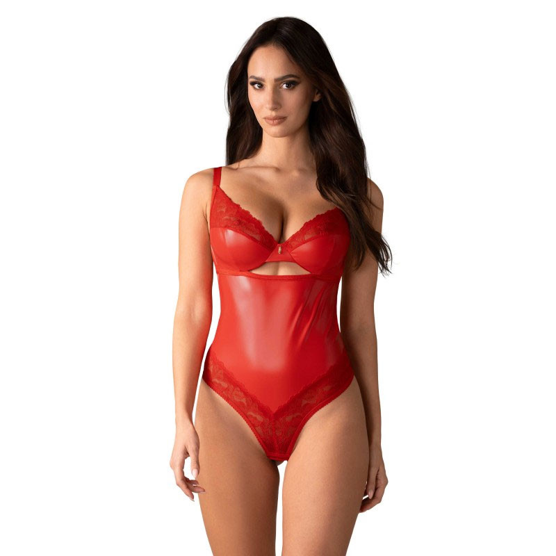 Aliosa Red Bodysuit - Sexy bodysuits for cross-dressers