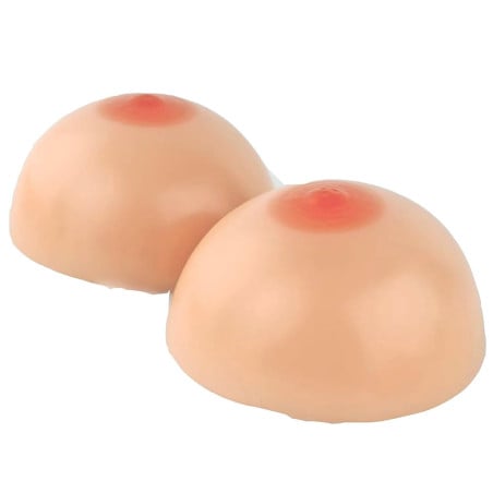 Silicone B fake breasts froms with built-in bra - Realistics breast forms for cross-dressers