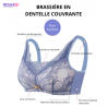Soutien-gorge à poches bleu en dentelles - Soutiens-gorge à poches pour travestis