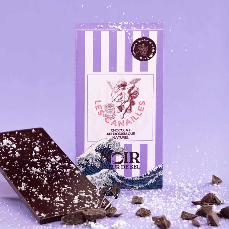 Aphrodisiac Dark Chocolate with Fleur de Sel - Aphrodisiacs for cross-dressers