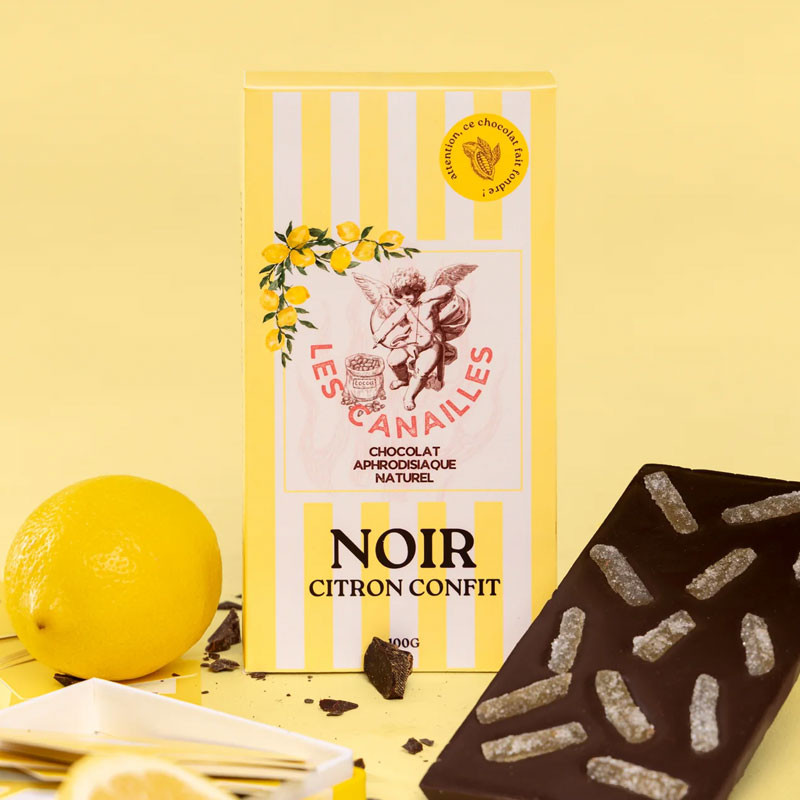 Aphrodisiac Dark Chocolate with Candied Lemon - Aphrodisiacs for cross-dressers