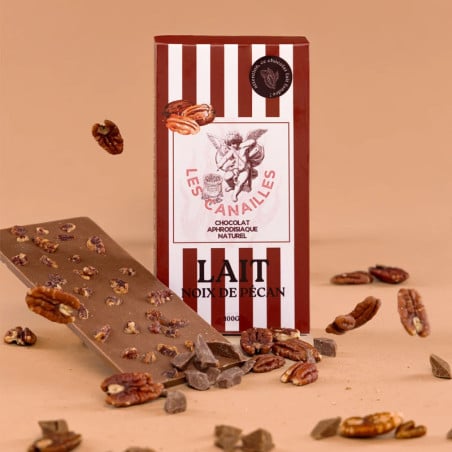 Chocolat aphrodisiaque Lait Noix de Pécan - Aphrodisiaques pour travestis