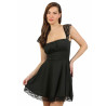Black Lace Strap Dress - Dresses Black Lace Strap Dress - Dresses
