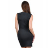 Black Mesh Dress with Rhinestones, Plunging Neckline and Slit - Dresses Black Mesh Dress with Rhinestones, Plunging Neckline and Slit - Dresses