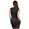 Robe noire Filet Strassé Décolleté et Fente - Robes pour travestis Robe noire Filet Strassé Décolleté et Fente - Robes pour travestis