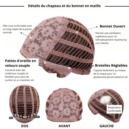 Perruque brune Lucie - Perruques pour travestis
