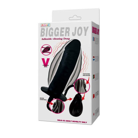 Bigger Joy Inflatable Vibrating Dildo - Vibrating dildos for cross-dressers