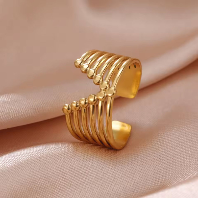 Bague dorée Emma - Bagues pour travestis