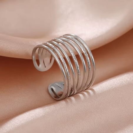 Bague argentée Bella - Bagues pour travestis Bague argentée Bella - Bagues pour travestis