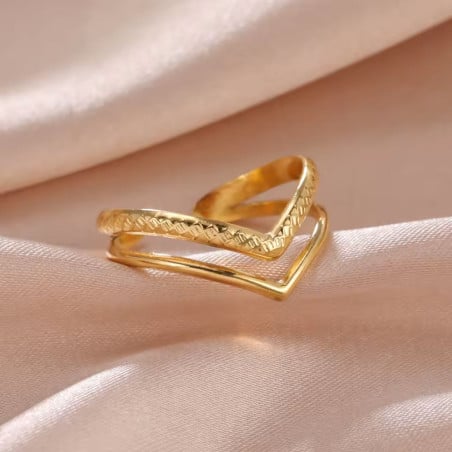 Bague dorée Lola - Bagues pour travestis