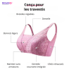 Soutien-gorge à poches beige en dentelles - Soutiens-gorge à poches pour travestis Soutien-gorge à poches beige en dentelles - Soutiens-gorge à poches pour travestis