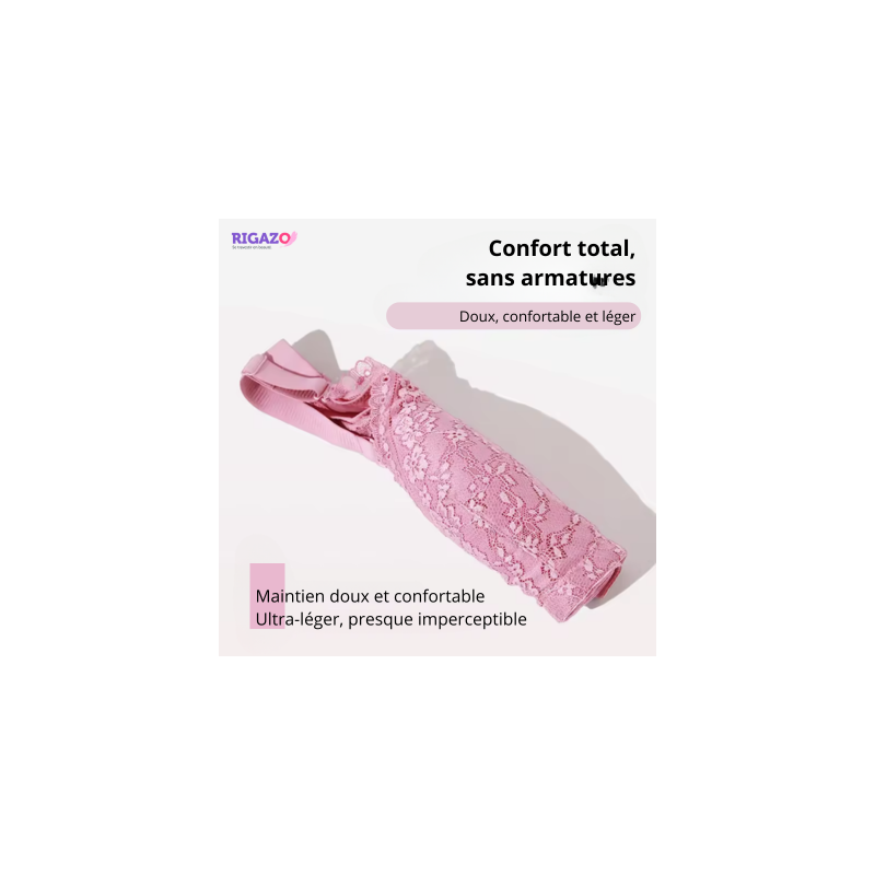 Soutien-gorge à poches beige en dentelles - Soutiens-gorge à poches pour travestis