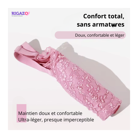 Soutien-gorge à poches beige en dentelles - Soutiens-gorge à poches pour travestis