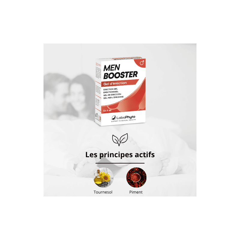 MenBooster Gel d'érection DOSETTES - Aphrodisiaques pour travestis