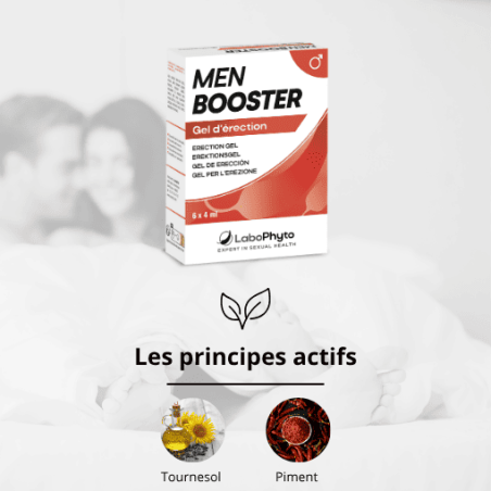 MenBooster Gel d'érection DOSETTES - Aphrodisiaques pour travestis