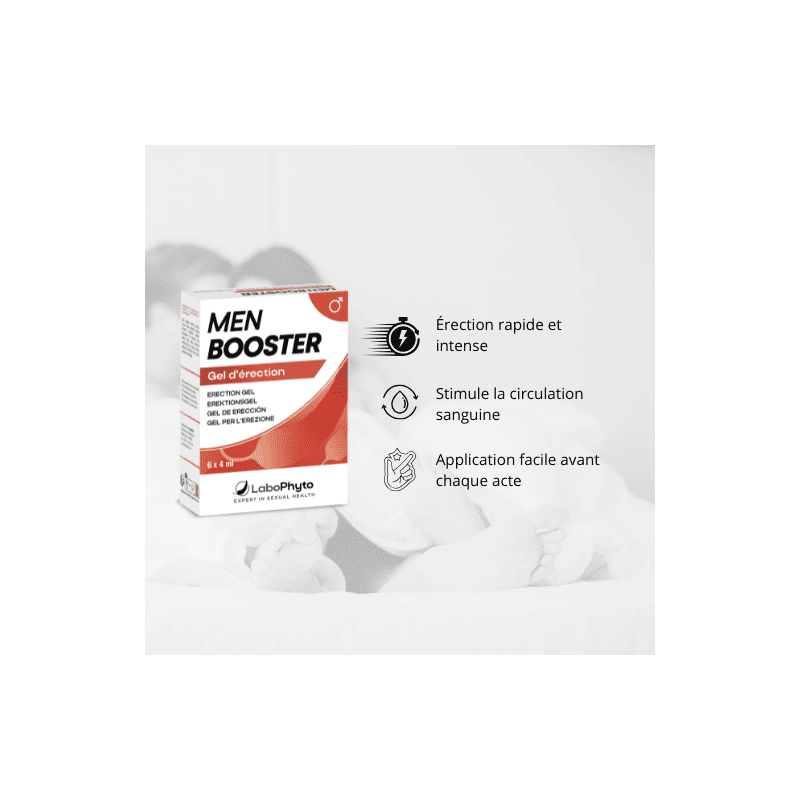 MenBooster Gel d'érection DOSETTES - Aphrodisiaques pour travestis