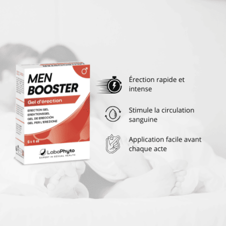 MenBooster Gel d'érection DOSETTES - Aphrodisiaques pour travestis