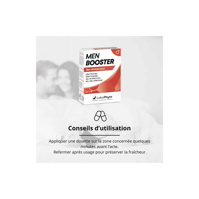 MenBooster Gel d'érection DOSETTES - Aphrodisiaques pour travestis