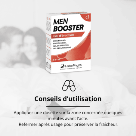MenBooster Gel d'érection DOSETTES - Aphrodisiaques pour travestis