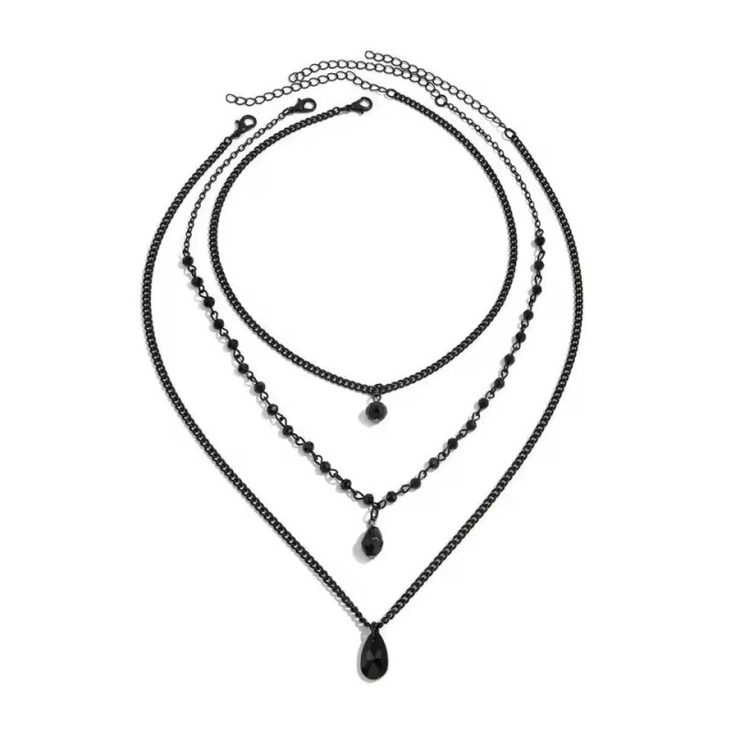 Triple black necklace - Necklaces