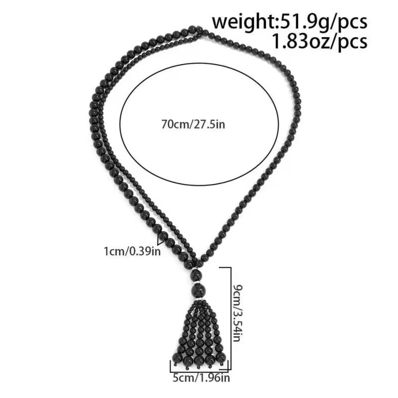 White pearl drop necklace - Necklaces