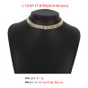 Gold and rhinestone choker - Necklaces